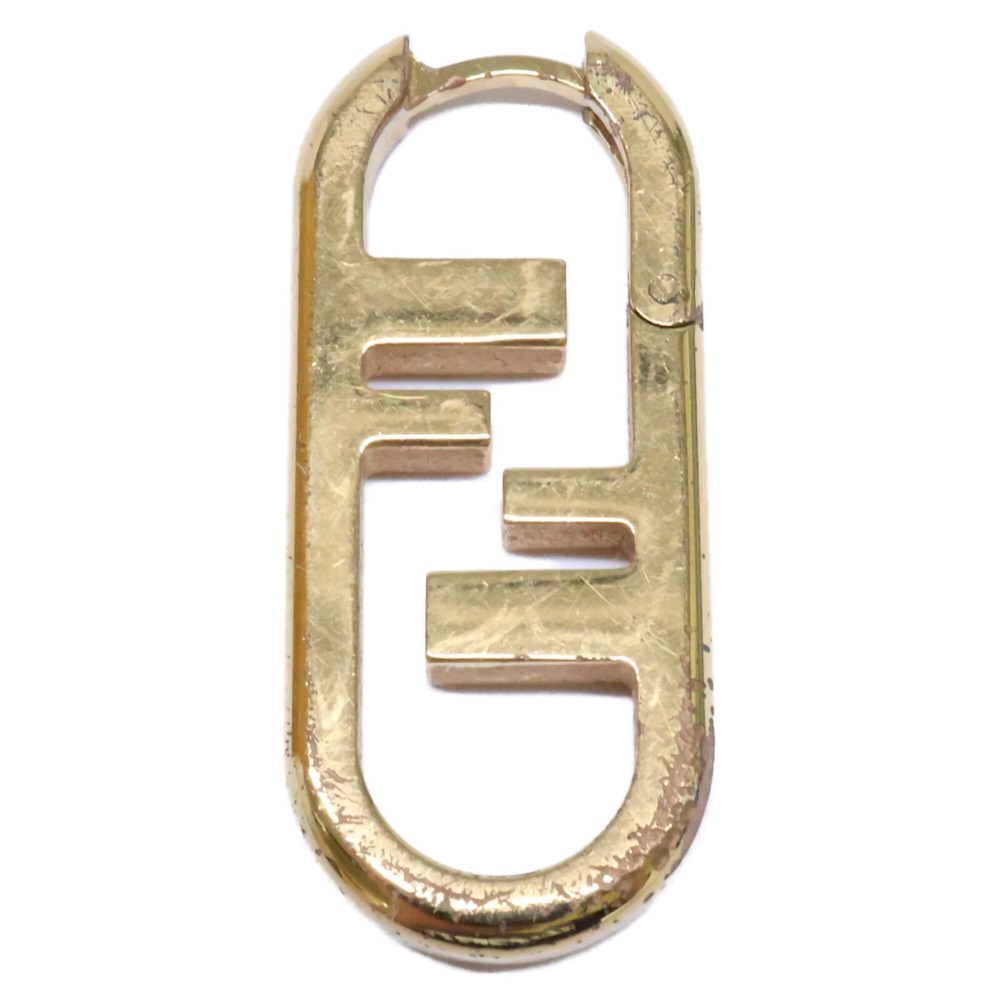 FENDI 8AH290 B08 F0CFK O'Lock Single Earring, Gold Color, Women's